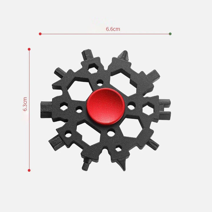 Versatile 23-in-1 Snowflake Multitool: The Ultimate Outdoor Companion