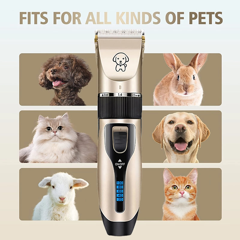 Pet Hair Trimmer and Grooming Kit