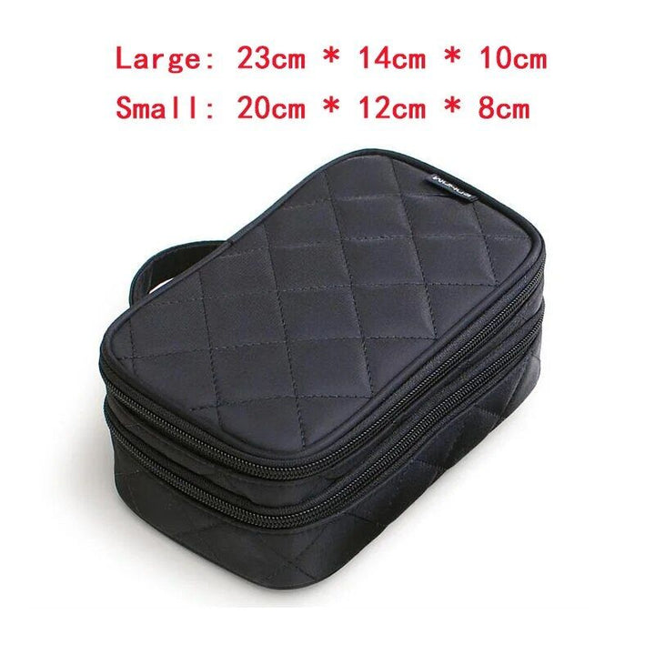 Fashionable Travel Cosmetic Organizer Bag: Professional Makeup and Toiletry Storage Case