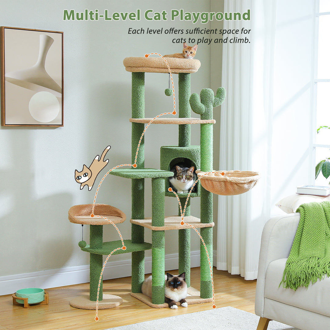 150 CM Large Cactus Cat Tree Tower