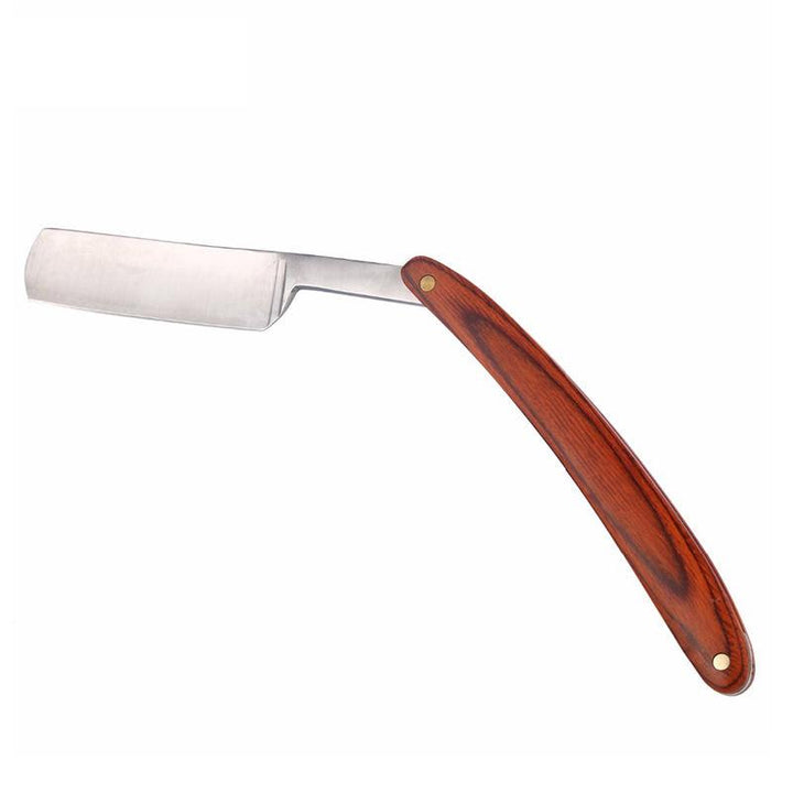 Classic Straight Razor with Beech Wood Handle & Carbon Steel Blade