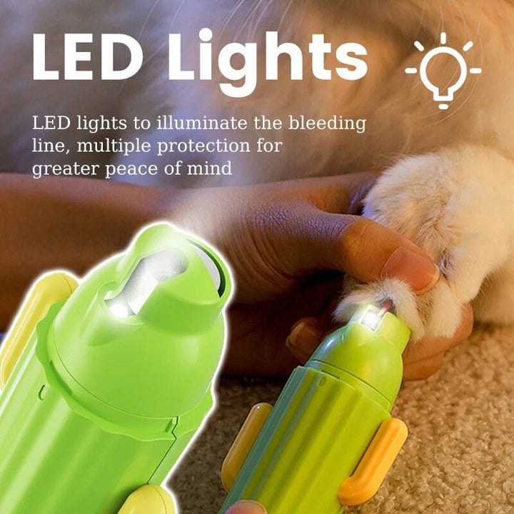LED Light Rechargeable Dog & Cat Nail Grinder