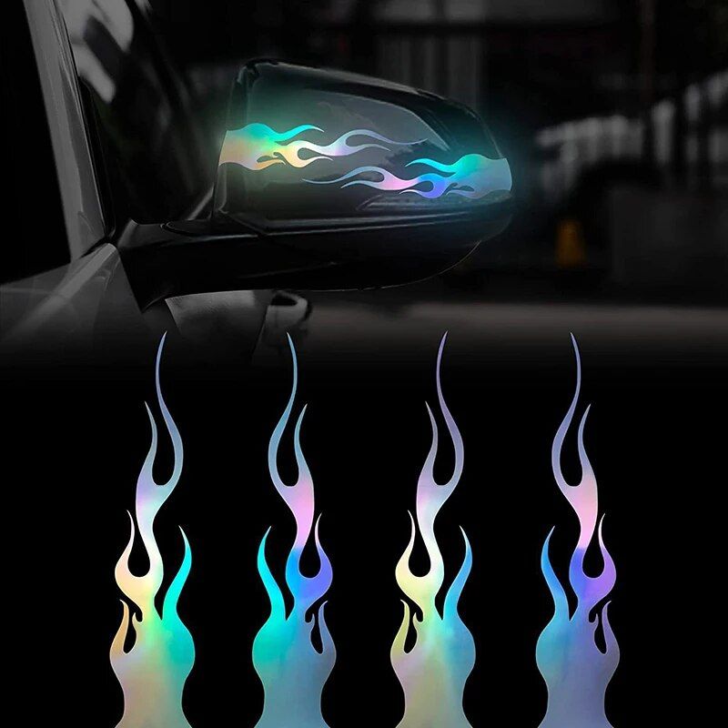 Flame Design Reflective Safety Tape for Cars and Motorcycles