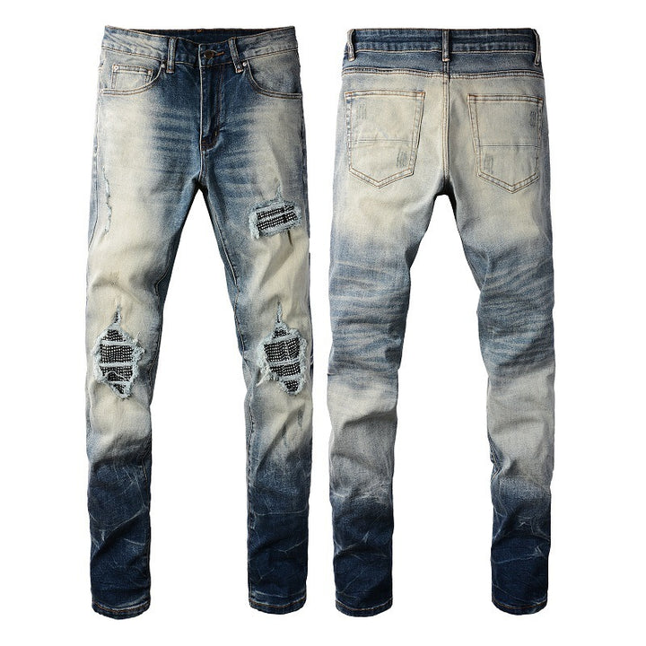 American High Street Men's Jeans Men's Hole Patch