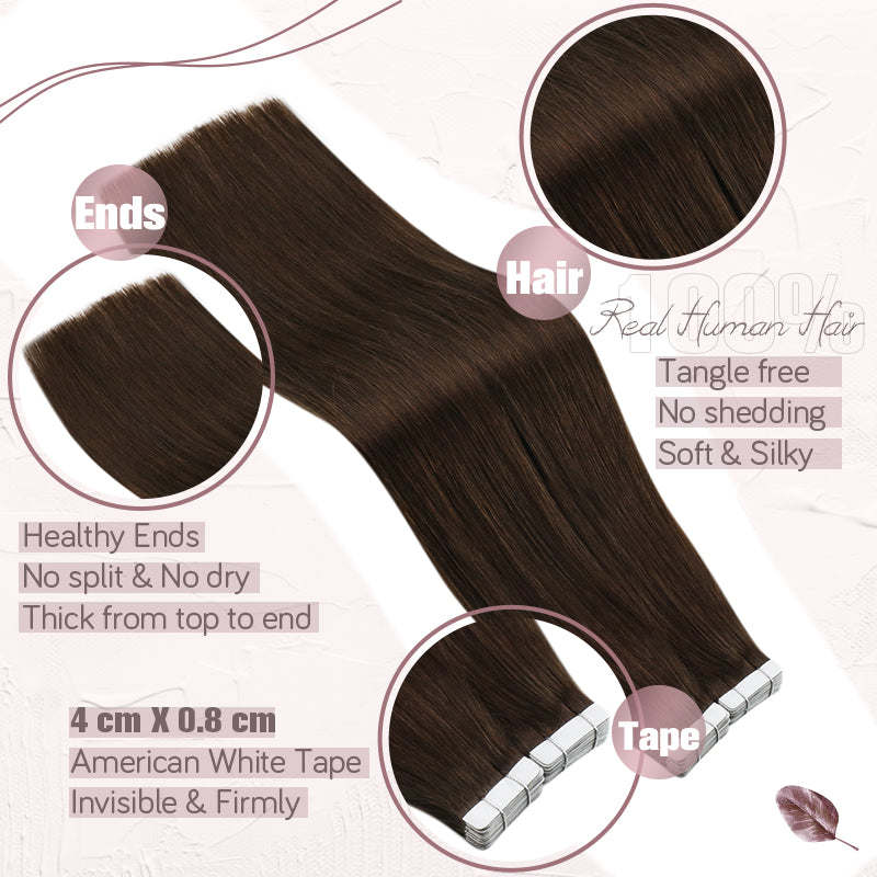 Luxurious Tape-In Human Hair Extensions