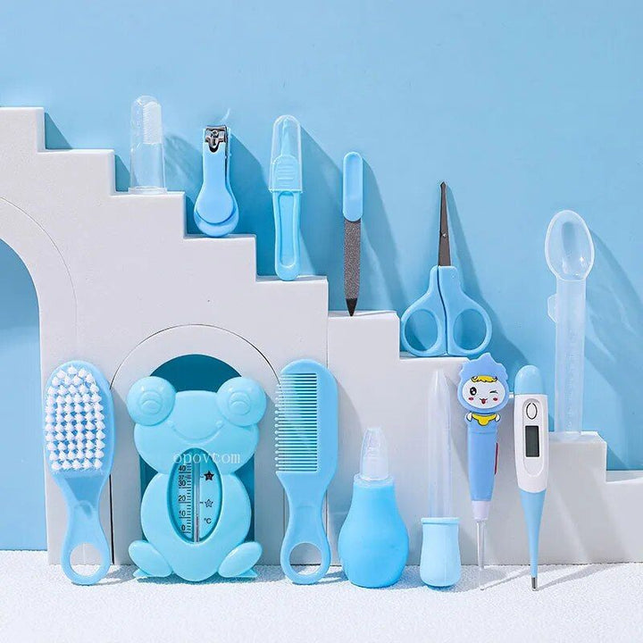 Comprehensive 13-Piece Baby Health and Grooming Kit - Essential Newborn Care Set