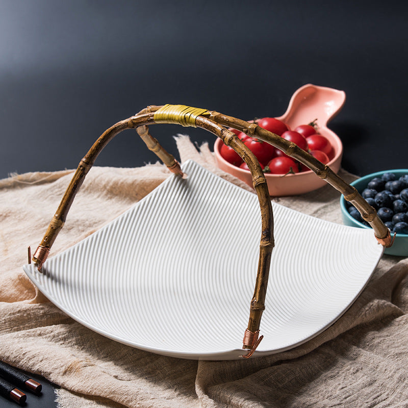 Japanese-style Ceramic Household Personalized Modern Dried Fruit Snack Plate