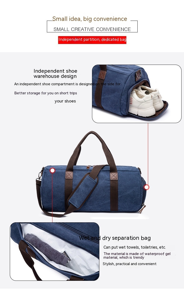 Outdoor Travel Portable Canvas Messenger Bag