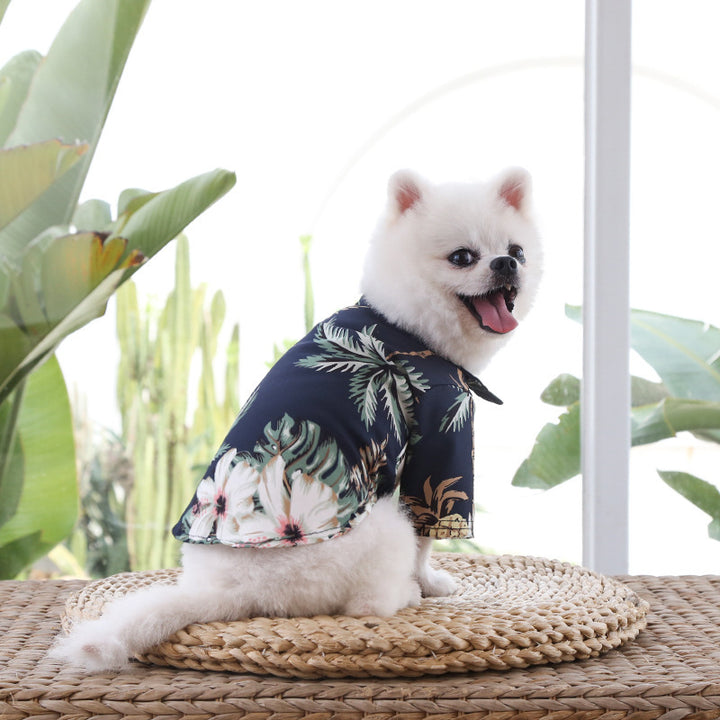 Hawaiian Summer Breeze Dog T-Shirt