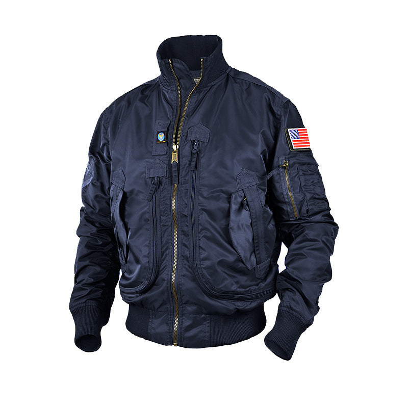 Men's Jacket Spring And Autumn Baseball Uniform Pilot Jacket Casual Jacket