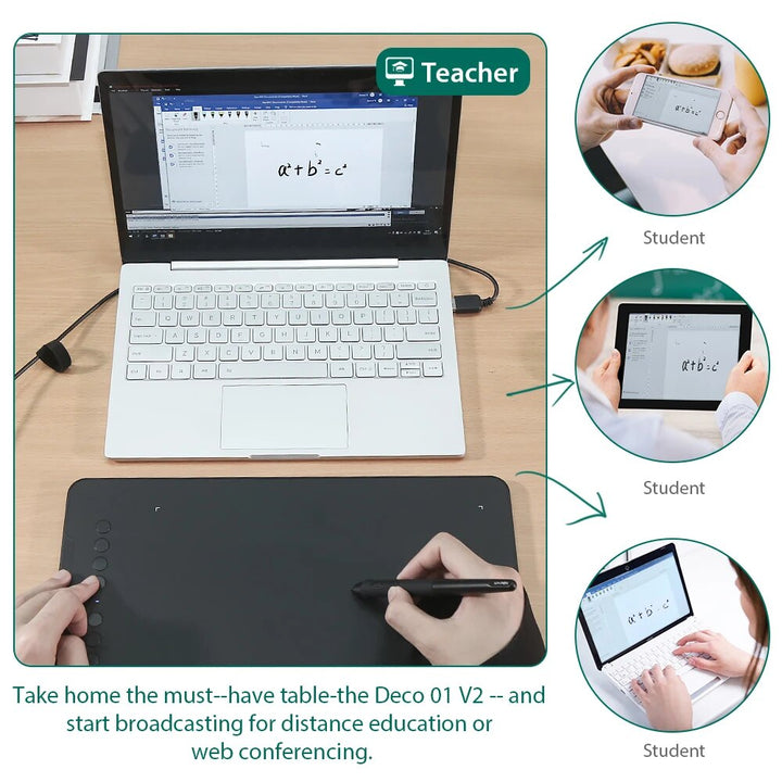 10 Inch Drawing Tablet Graphics Digital Tablet with Tilt & Shortcut Keys