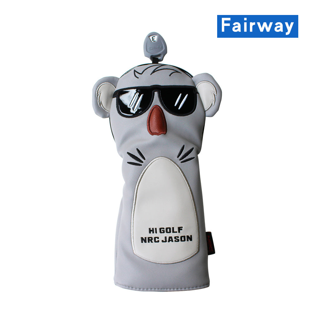 Golf Club Head Cover Cartoon Cute Animal Koala