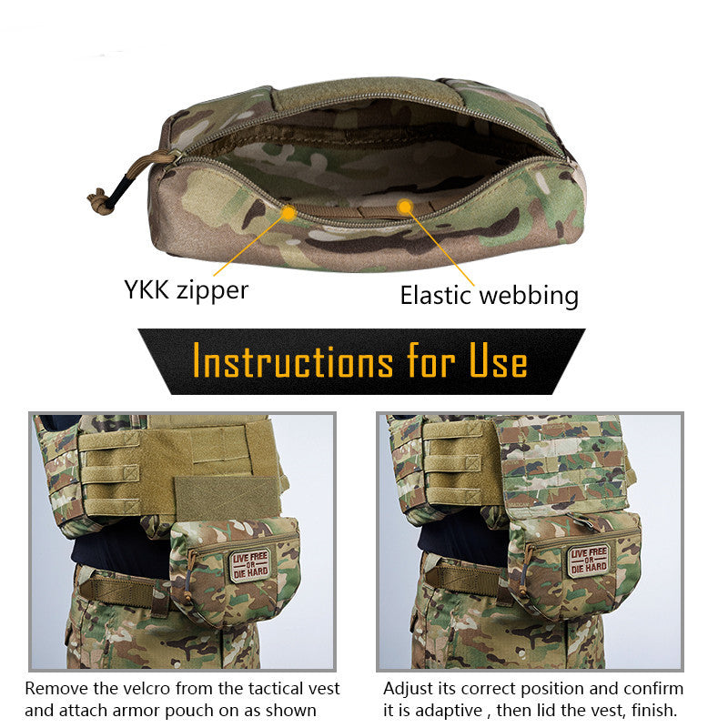 Vest With Bag Tactical Vest Belly  Sundries Bag