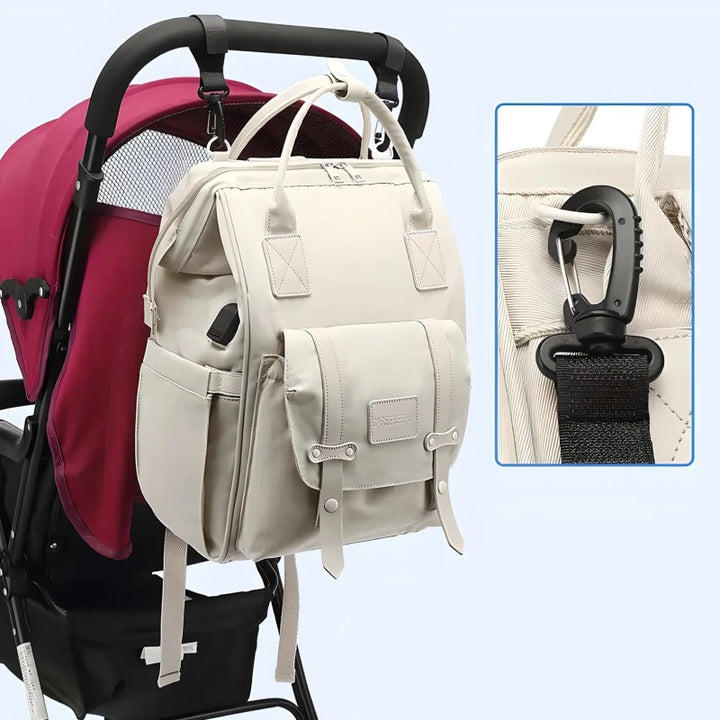 Multi-Function Insulated Mummy Backpack with USB Charging Port