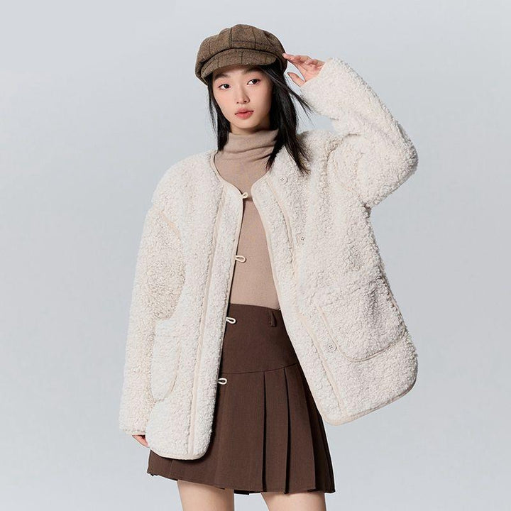 Women's Mid-Length Plush Jacket