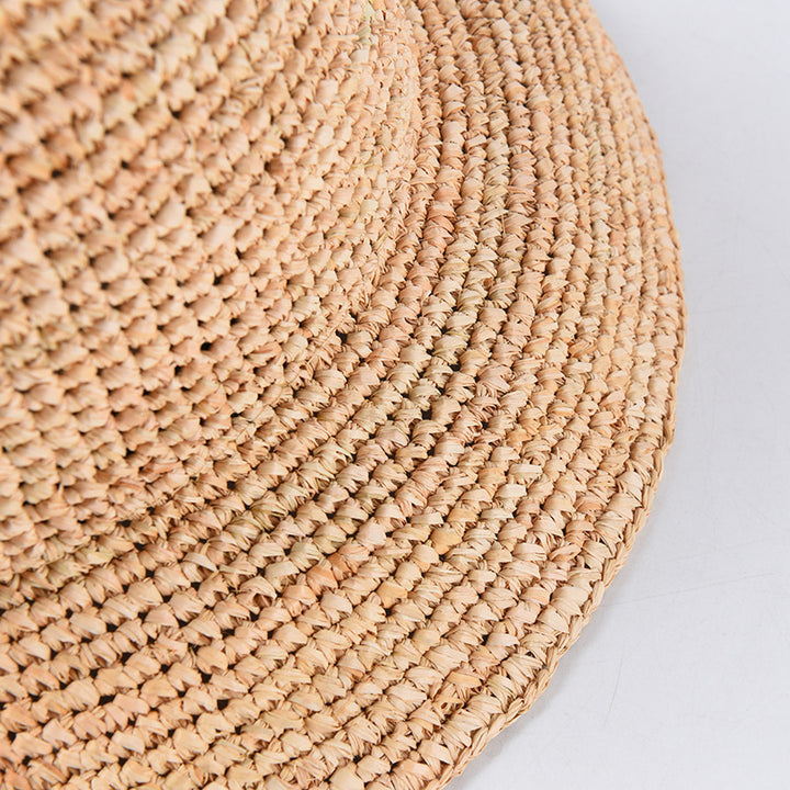 Raffia Hat Women's Light Board Hand Crocheting Sun Protection Sunshade