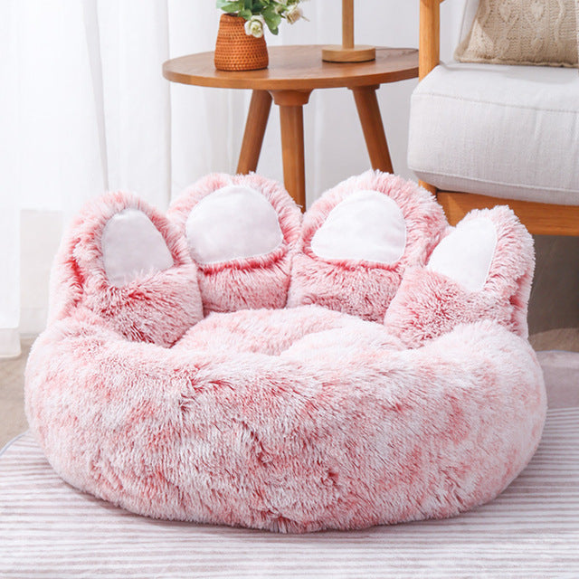 Cozy Bear Paw Shaped Pet Bed