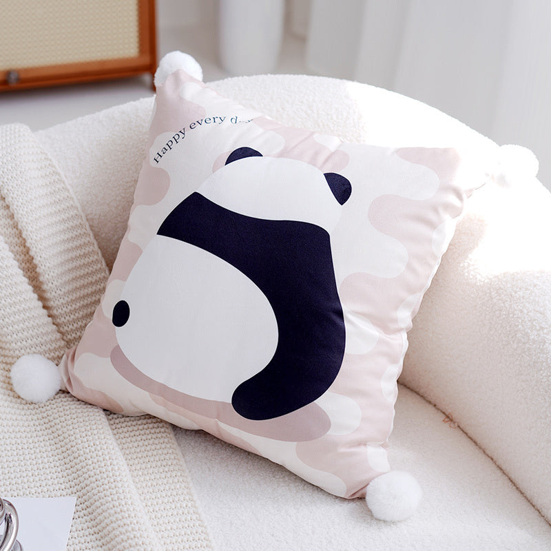 Cute Panda Children's Pillow Set With Nordic Minimalist Ins Style