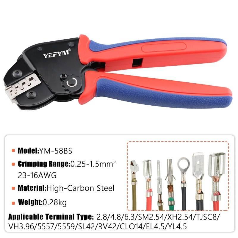 Multi-Purpose Ratchet Crimping Pliers for Various Terminals