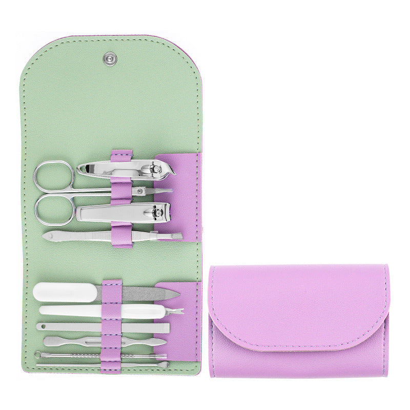 Portable 10-Piece Manicure and Pedicure Nail Clipper Set