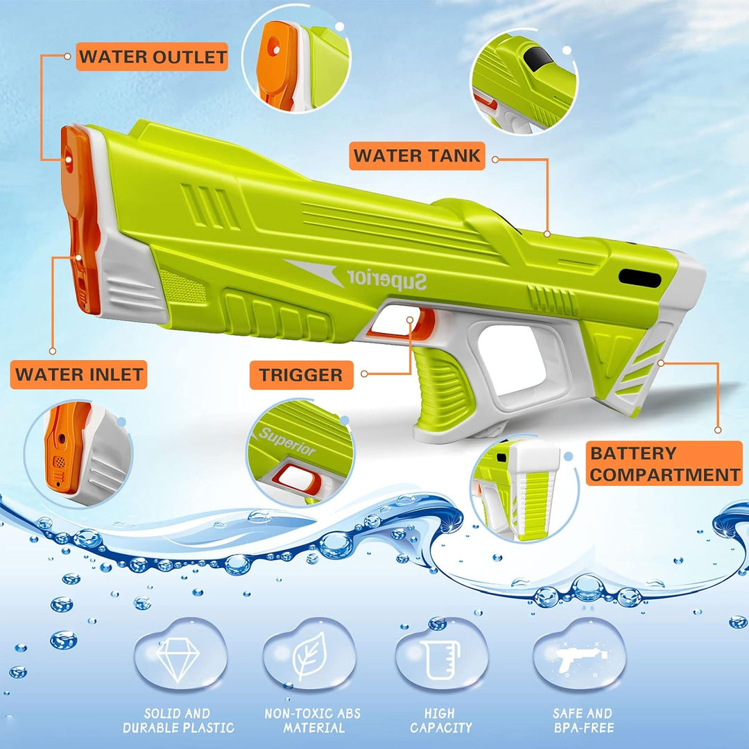 Electric Water Gun with Automatic Water Absorption for Kids and Adults