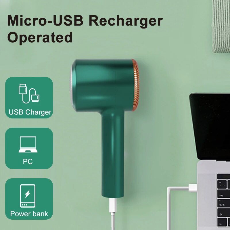 USB Rechargeable Electric Fabric Shaver and Lint Remover