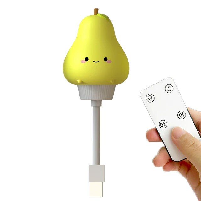 Adjustable Brightness Cartoon Night Light with Remote