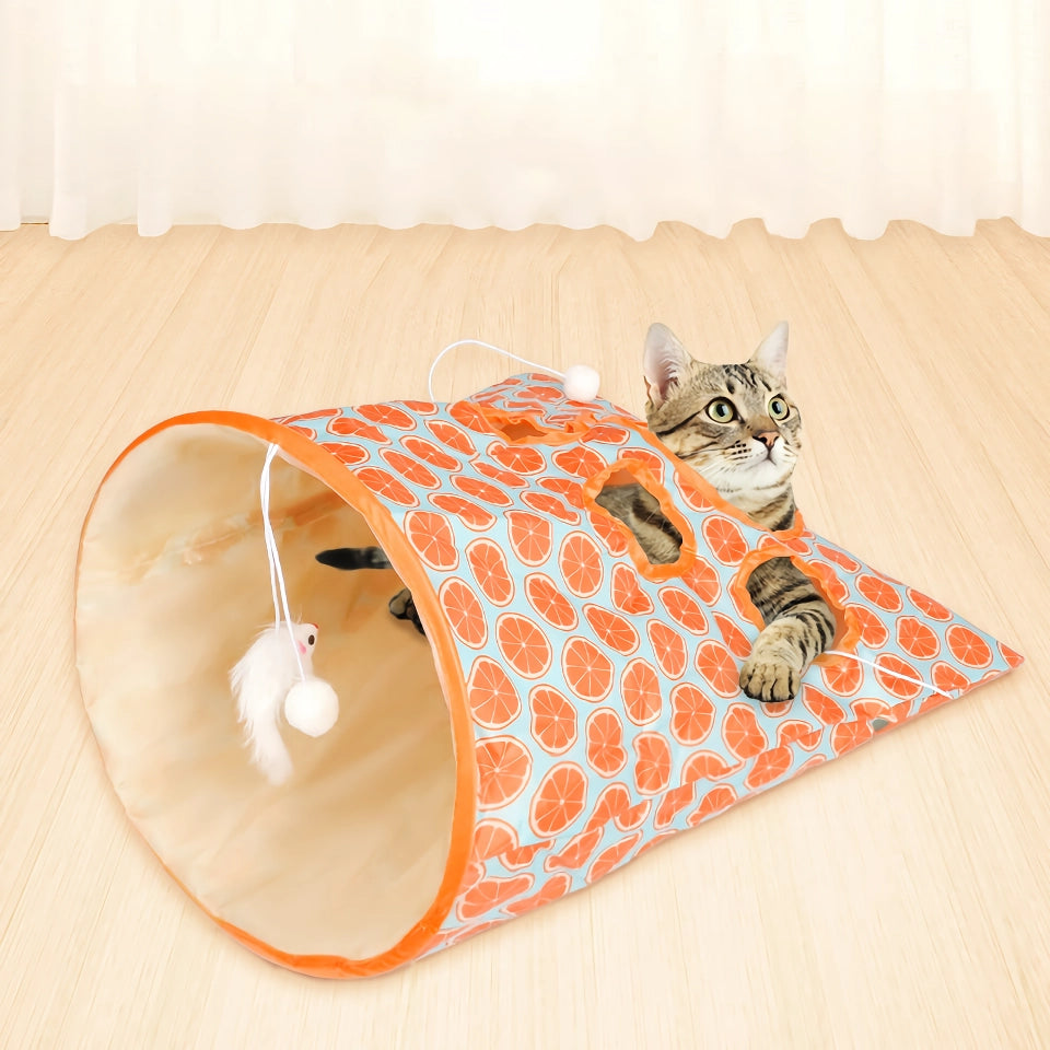 Madden Teasing Cat Sticks & Tunnel - Interactive Cat Toys to Relieve Boredom