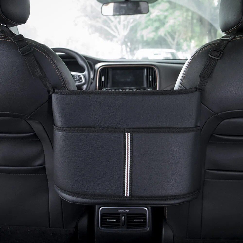 Deluxe Leather Car Seat Organizer