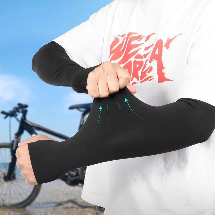 UV Protective Cooling Arm Sleeves with Finger Hole