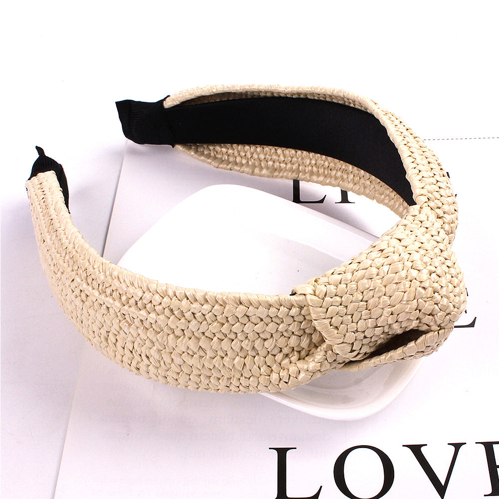 Fashionable Solid Color Knotted Headbands for Women