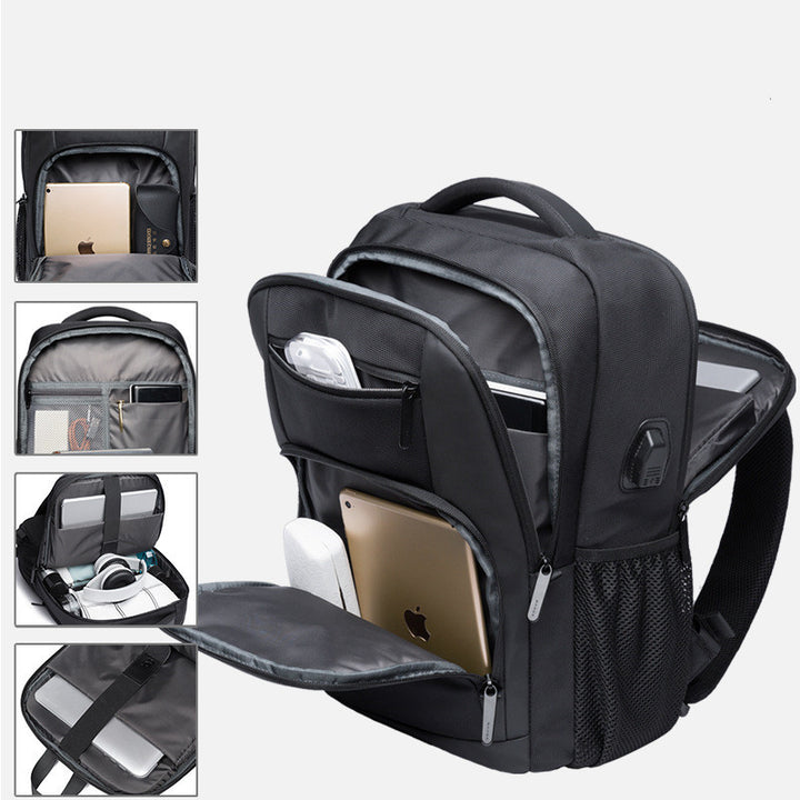 Male Student Business Waterproof Computer Backpack