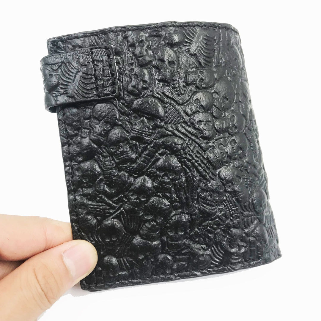 Retro personality men's wallet demon