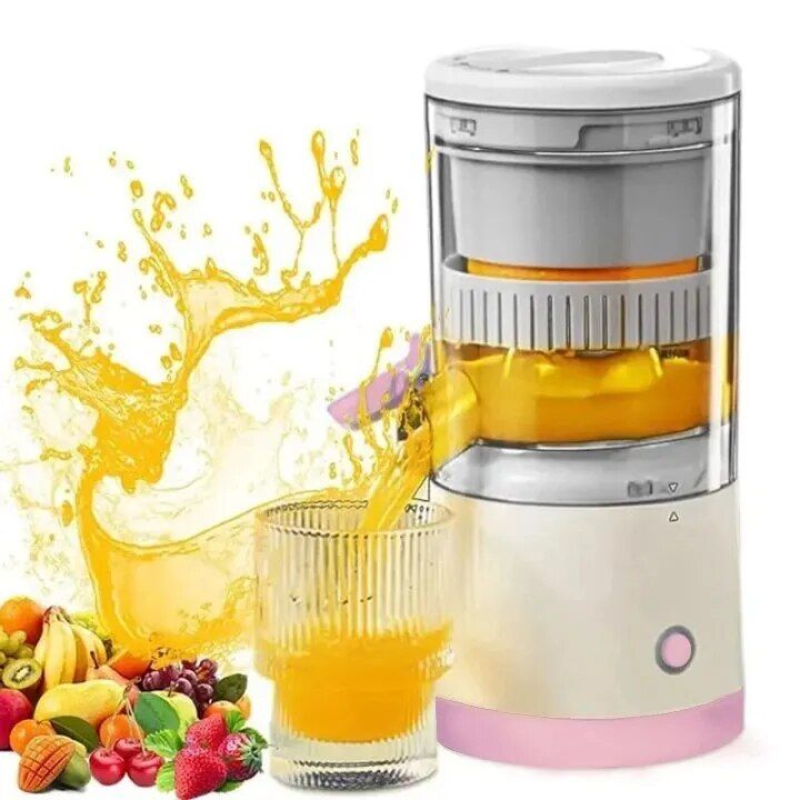 Compact USB Rechargeable Electric Juicer - Stainless Steel Blade, Multi-Fruit Capability, Easy Clean