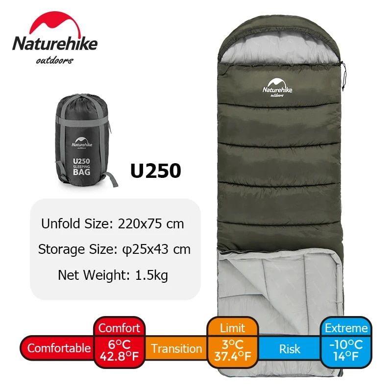 Ultralight Waterproof Envelope Cotton Quilt Sleeping Bag