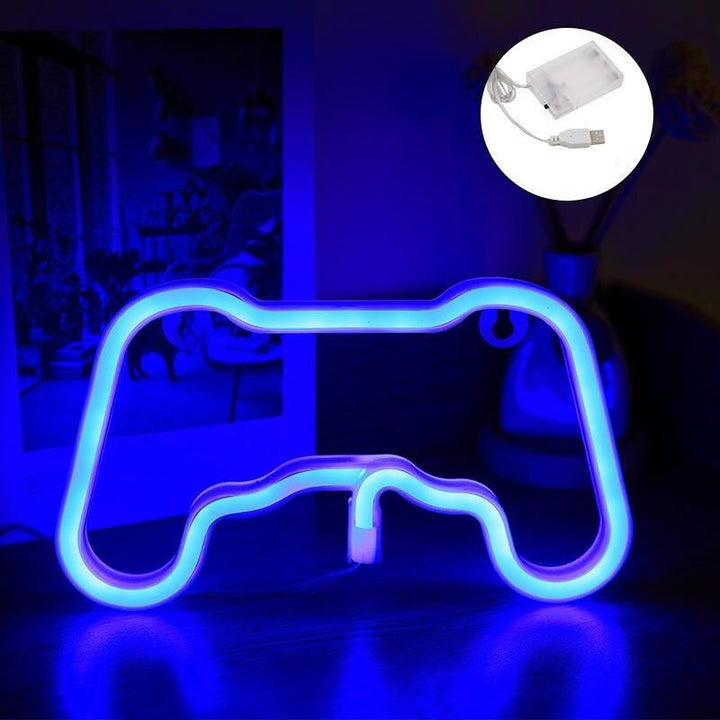 USB-Powered Neon Gaming Icon Light