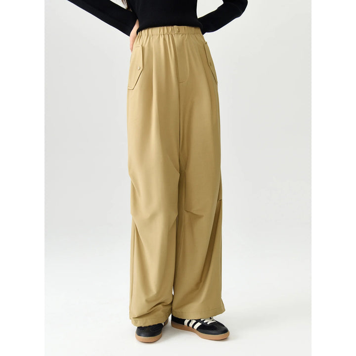 High Waist Women's Cargo Trousers – Casual Chic Autumn Pants