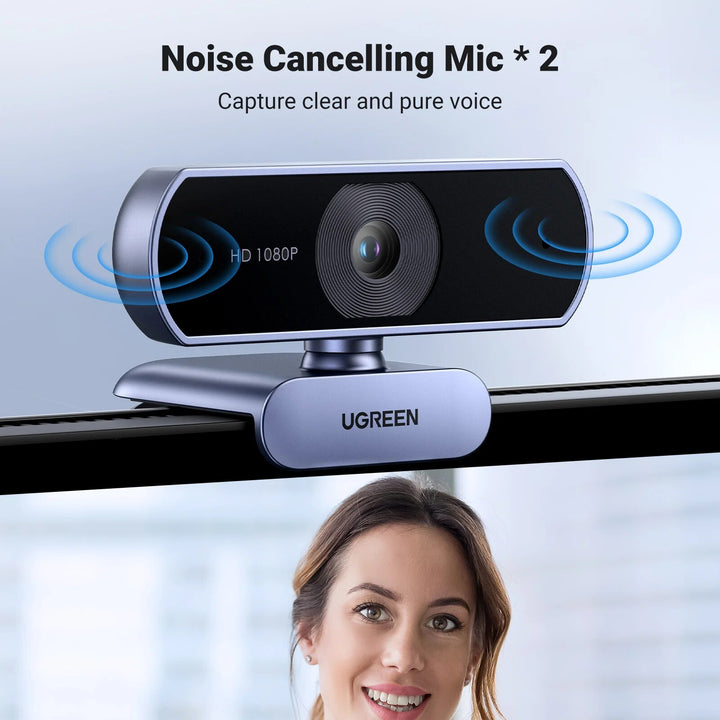 1080P HD Mini Webcam with Dual Microphones