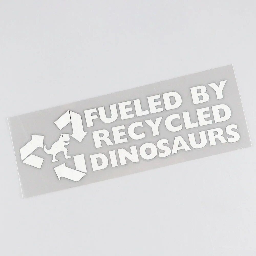 Recycled Dinosaurs - Eco-Inspired Vinyl Car Decal
