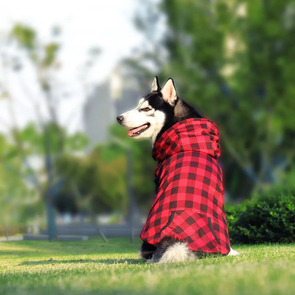 Large Pet Dog Winter Coat with Detachable Hood