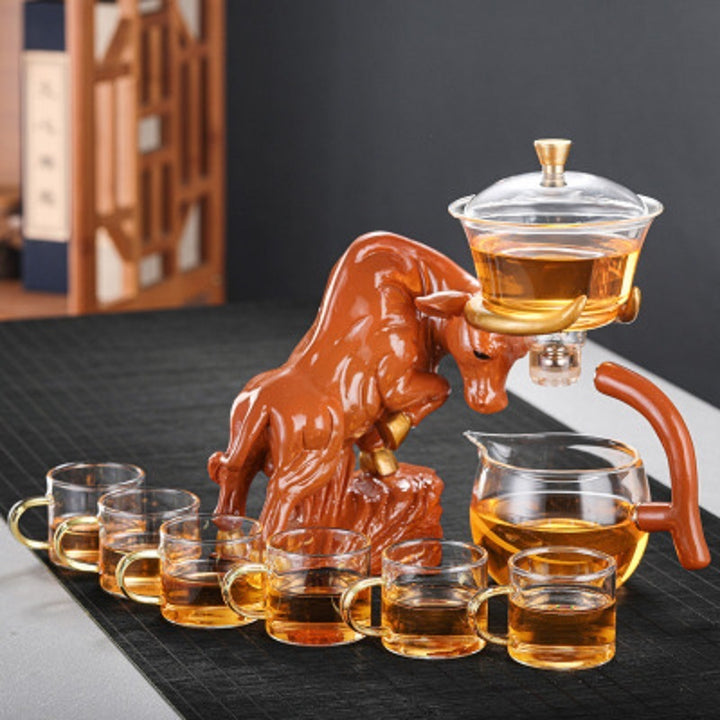 Bullish Soaking High Borosilicate Glass Automatic Tea Set