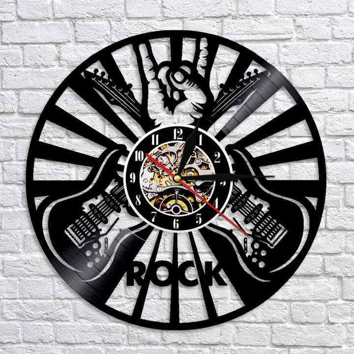 Rock Music Party Vinyl Clock Home Decoration Wall Art