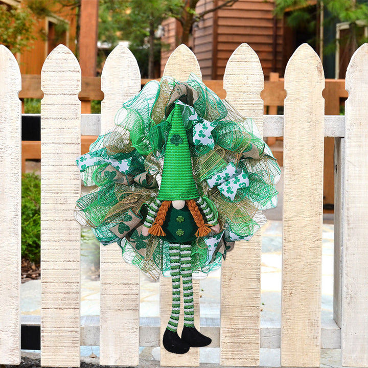 St Patrick Doll Garland Home Decoration Irish Festival Courtyard Decoration Door Hanging