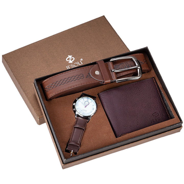 Watch wallet belt set