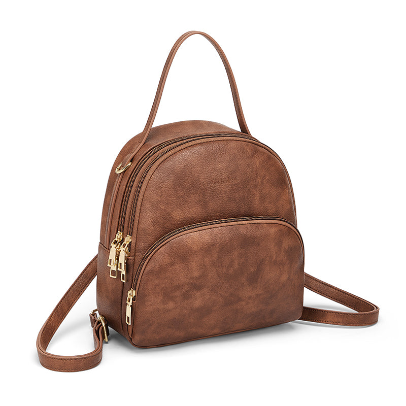 Stylish Women's Leather Backpack - Perfect for School, Travel, and Everyday Use