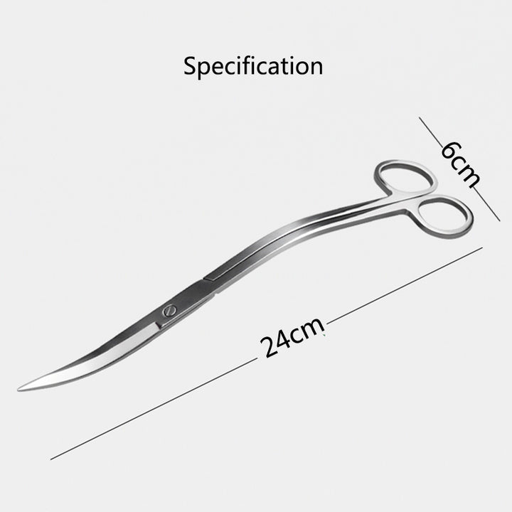 24cm Stainless Steel Curved Aquarium Scissors