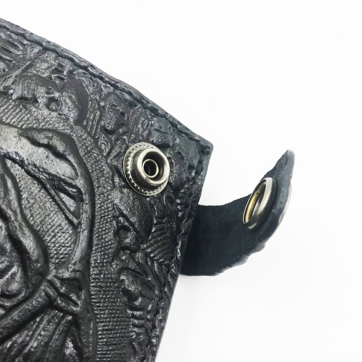 Retro personality men's wallet demon