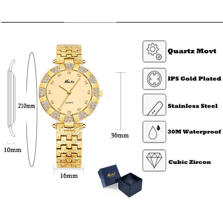 Fashion Waterproof Quartz Classic Brand Ladies Watch