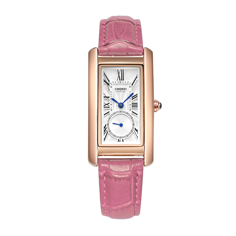 Reloj New Luxury Women Watch Leather Waterproof Rectangle Watch For Women