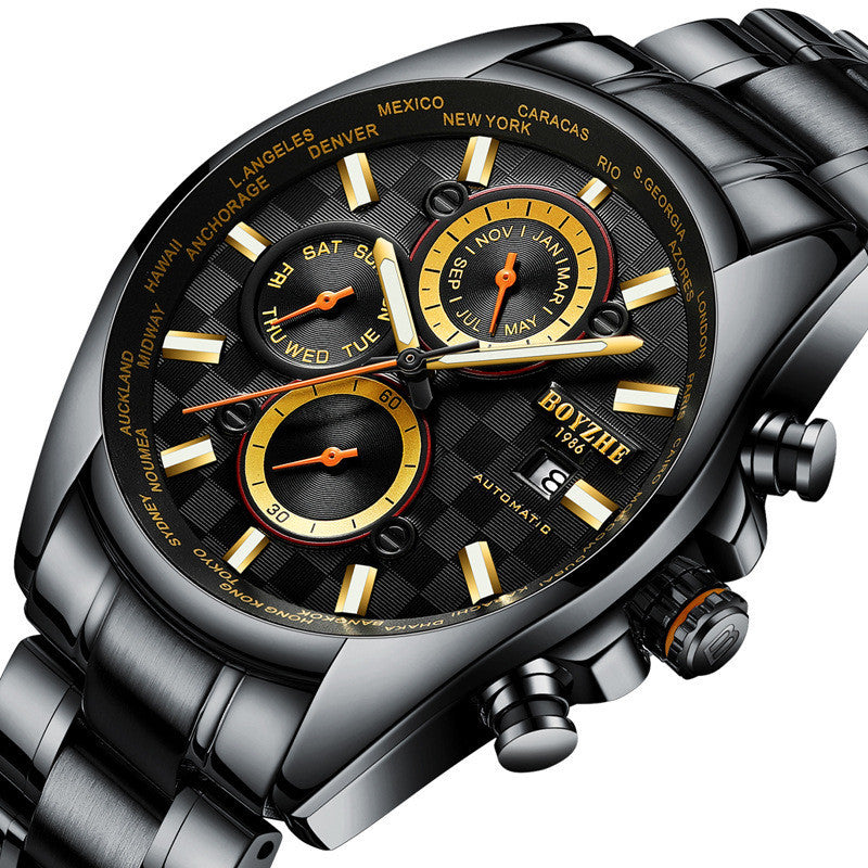 Luminous Waterproof Business Men's Mechanical Watch